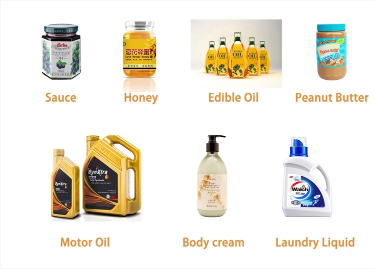 Mesin mengisi pasta otomatis untuk minyak goreng, saus